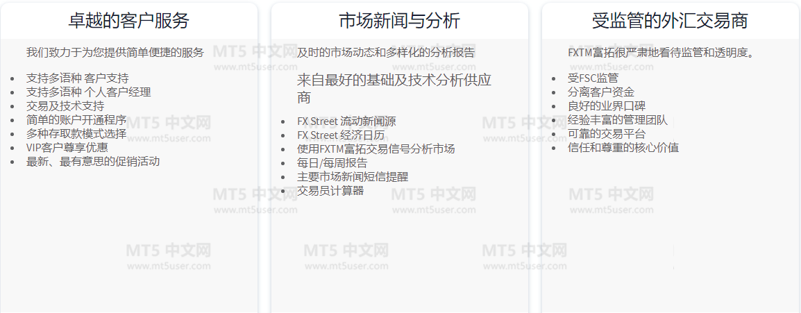 FXTM富拓（MT5经纪商）简介3